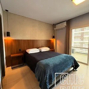 Apartamento Chic Blue Designer Com Vaga De Garagem, São Paulo
